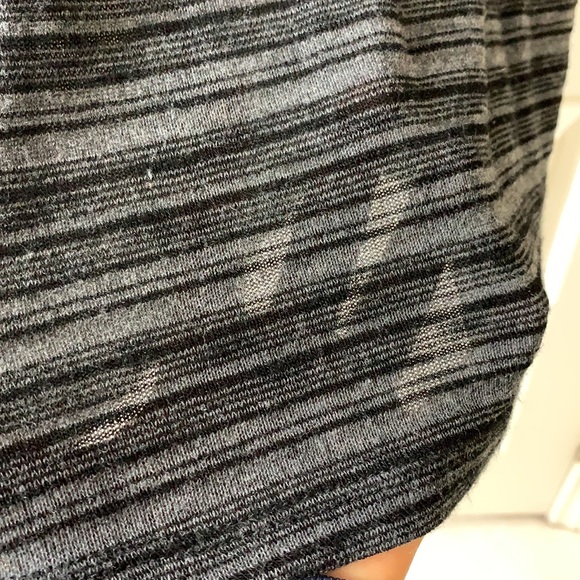 🌷3 for$25🌷Suzy Shier, US S, Black & Grey Thin Striped Long Sleeved Knit Dress - Picture 9 of 10